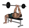 Barbell Press - Flat Bench Close Grip
